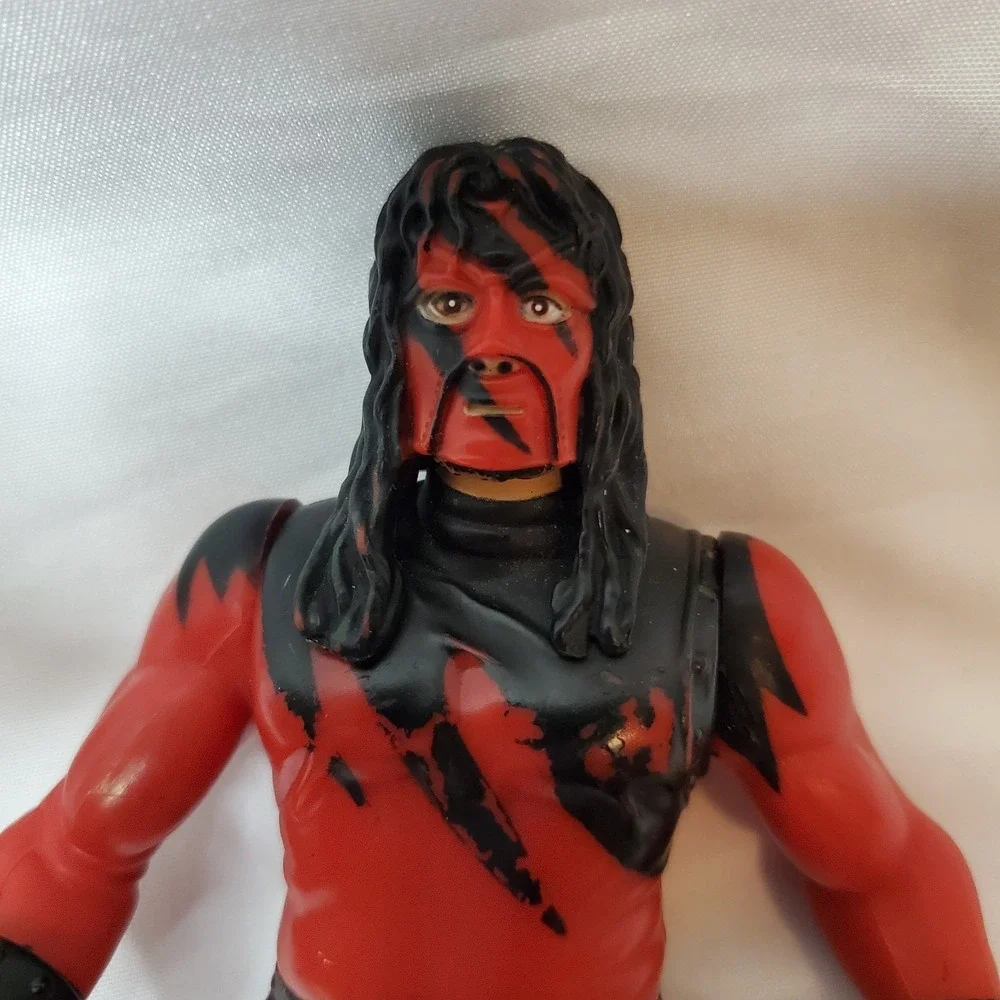 Vintage WWF Kane 1998  Jakks Wrestling Action Figure The Big Red‎ Machine WWE